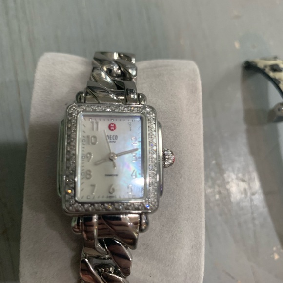 Michele Deco Mini Diamond & Stainless Steel Watch - Picture 3 of 7